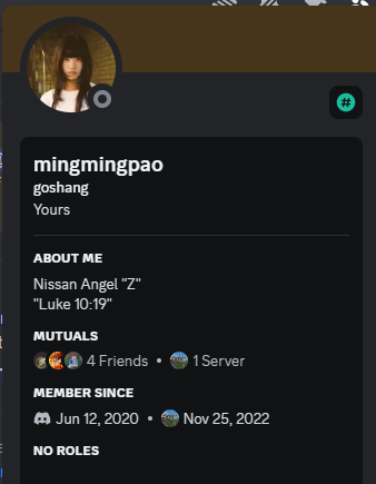1 of the two people with no friend roles